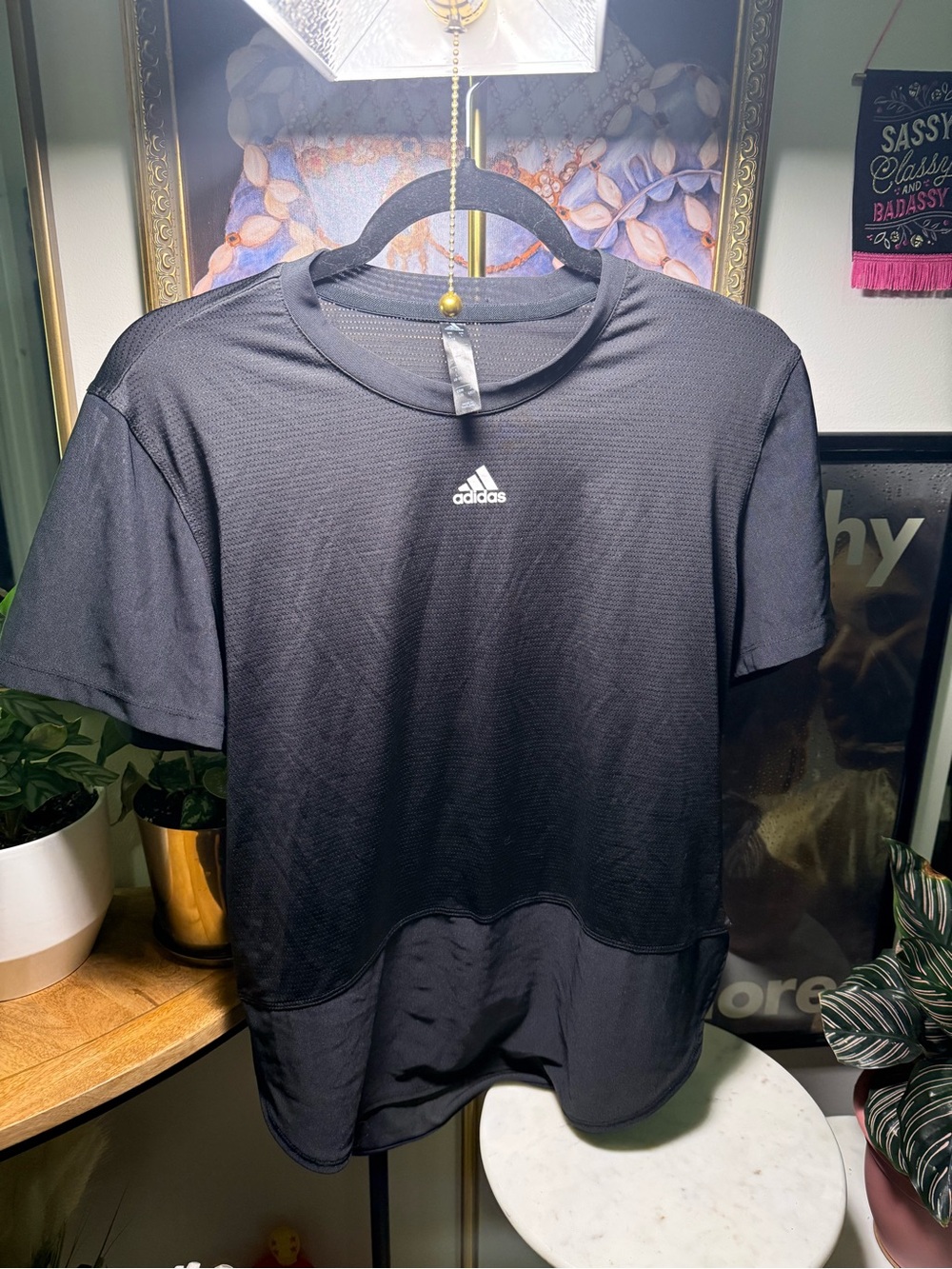 Adidas Women’s Black Performance Crew T-Shirt